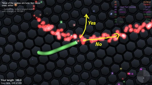 Tried to play snake.io for a change, going back to slither.io