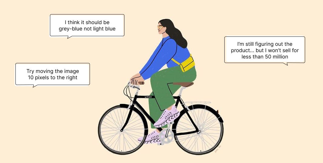 Rule 1 No bikeshedding. Imagine you’re sitting in a big… by Raika