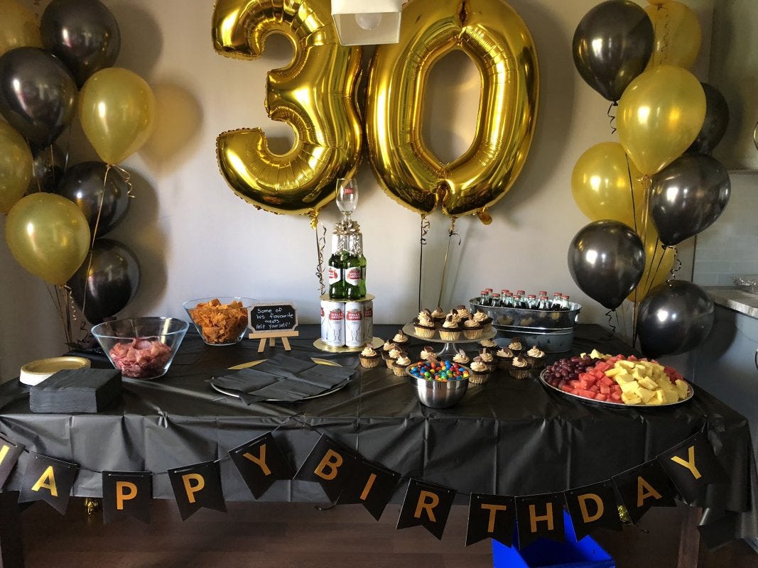 Decorating Ideas for the 30th Birthday Bash, by Funcart