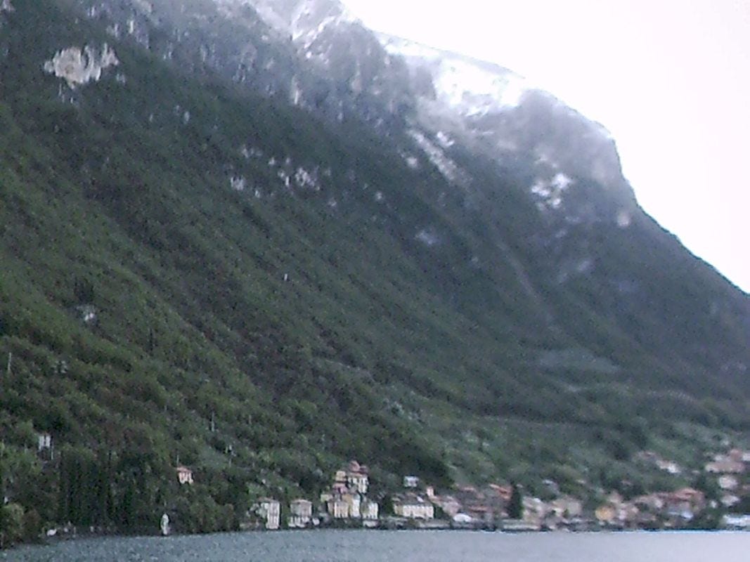 Varenna, Italy, at the base of the Swiss Alps (personal photo)