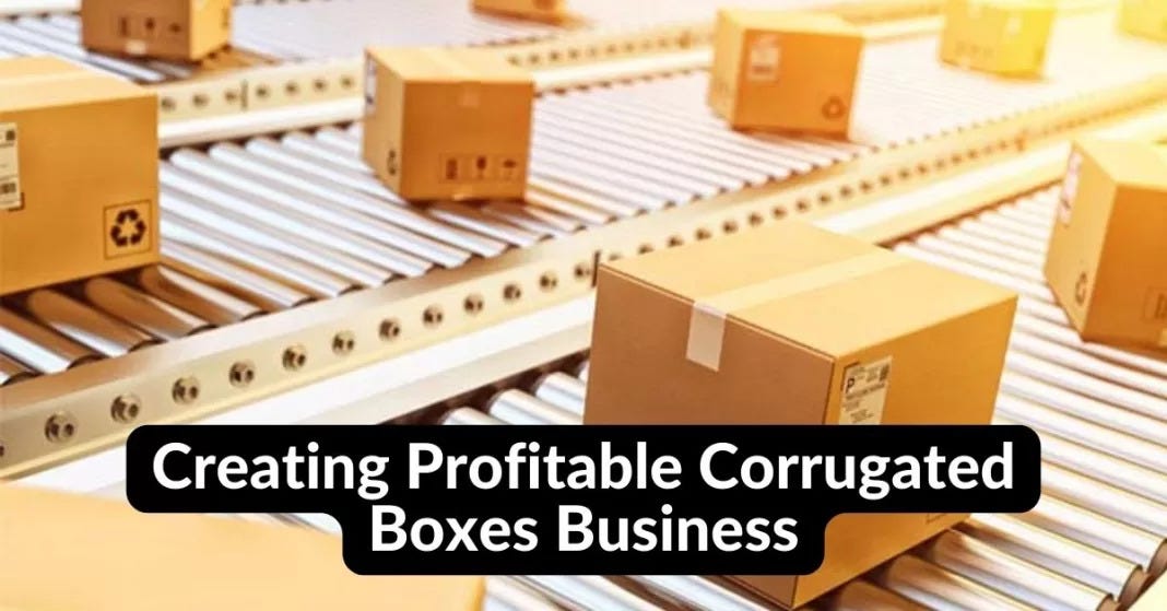 Creating Profitable Corrugated Boxes Business Investment, Process, and Gains by Get Da Cash