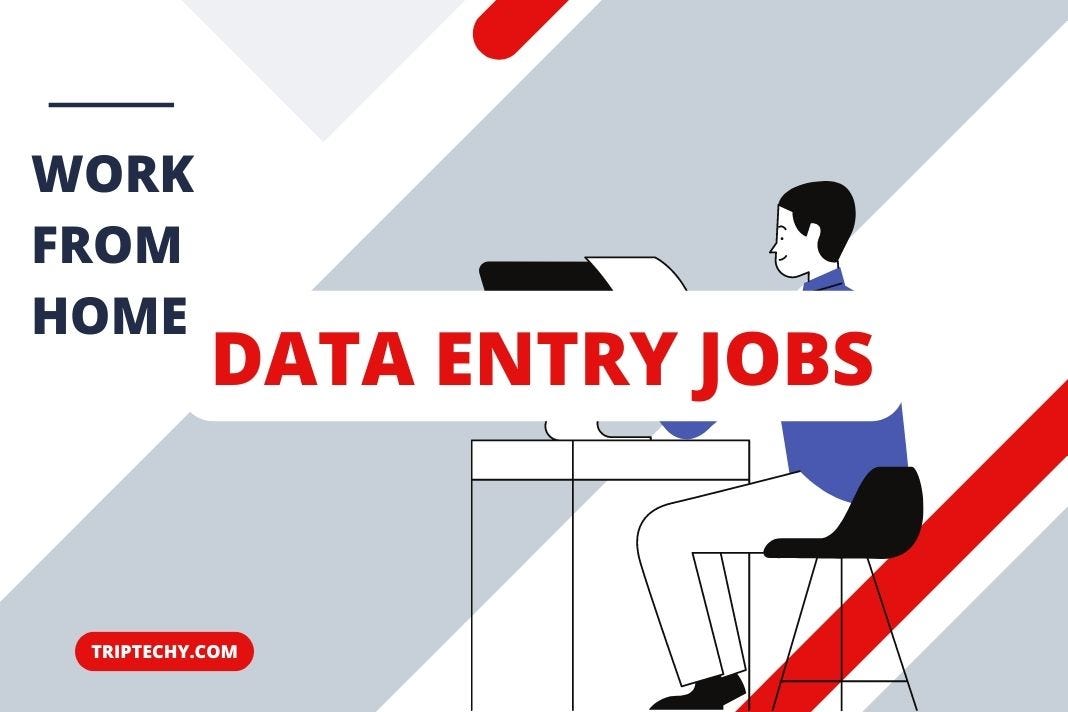 Data Entry Operator Jobs Work from Home by Triptechy Medium