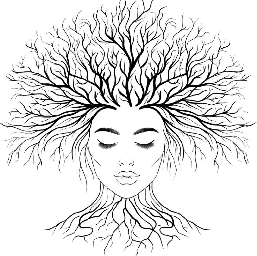 The Woman Tree. She stands tall and proud, her roots… by Carmela