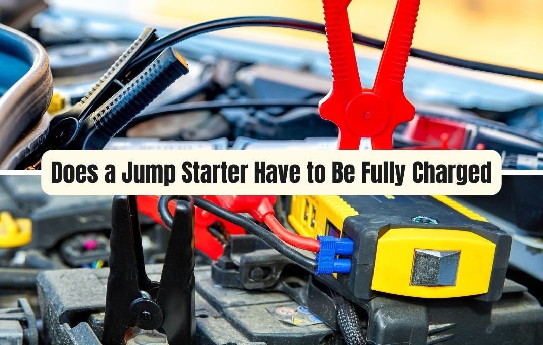 Does a Jump Starter Have to Be Fully Charged to Work? by Writer, SEO