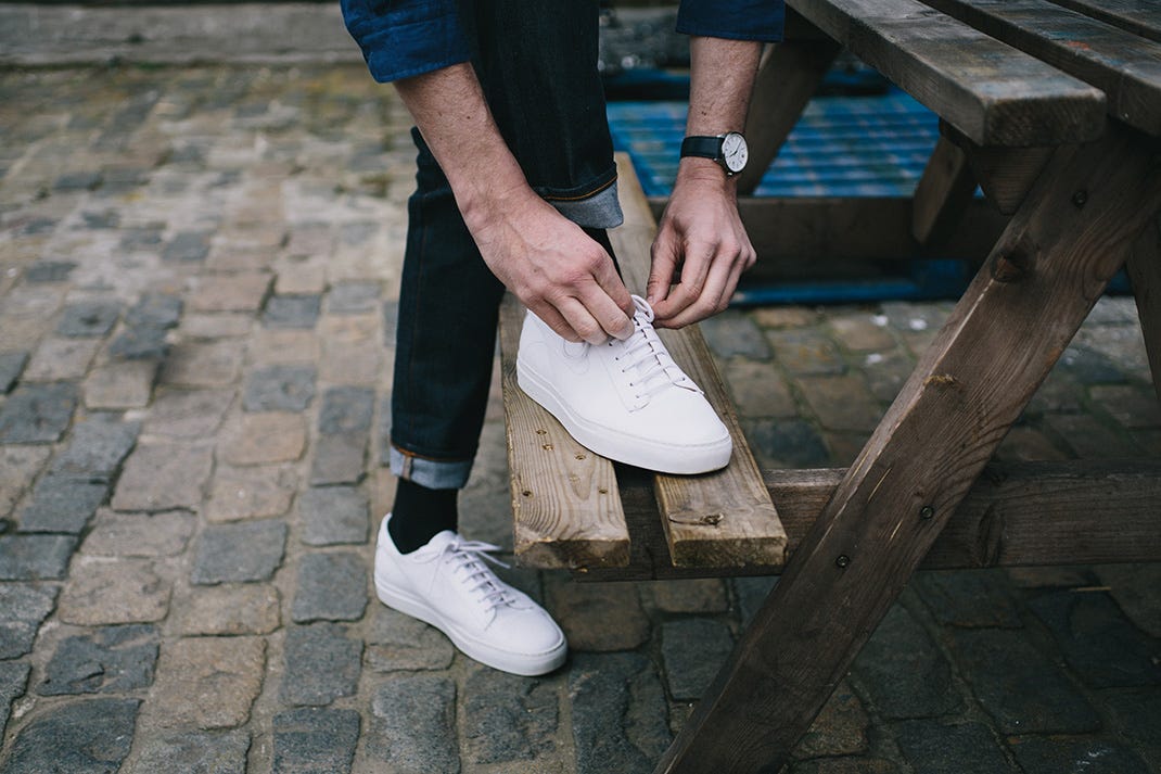 How to wear white trainers, five ways | by Thread | Thread for men | Medium