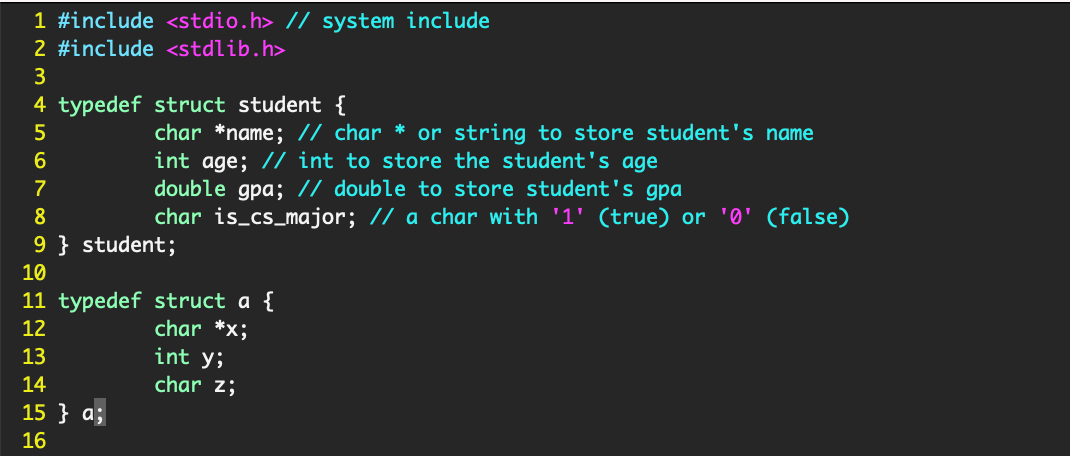 Struct Padding in C: Overview, Examples, Visuals | by Kyra Krishna |  mycsdegree | Medium