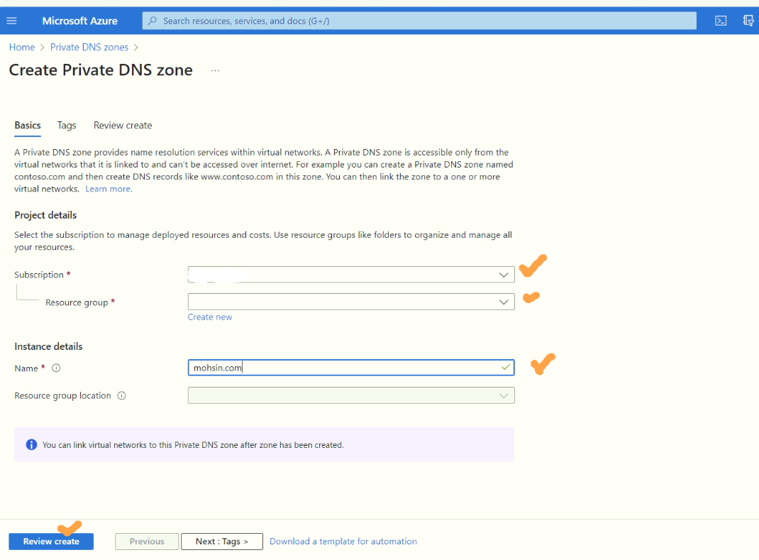 How To Create And Configure Azure Private DNS Zone for Custom Domain ...