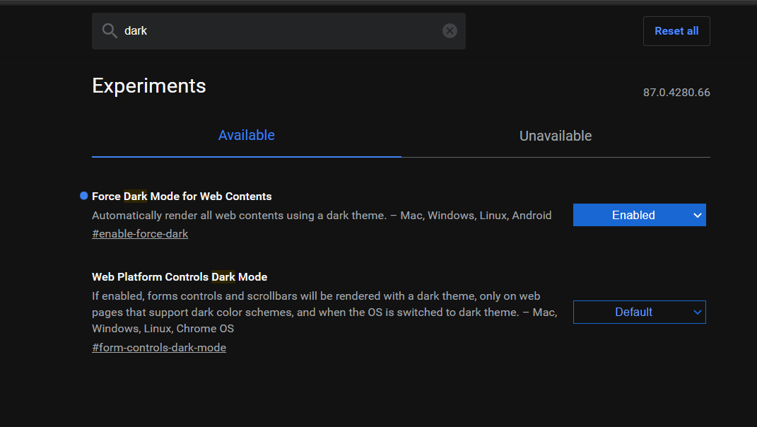 How to set whole chrome pages to black color Medium