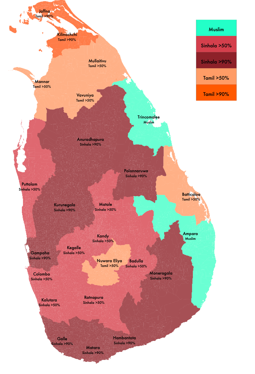 Multi-Ethnic Sri Lanka. Some Visualizations, by Nuwan I. Senaratna, On  Politics