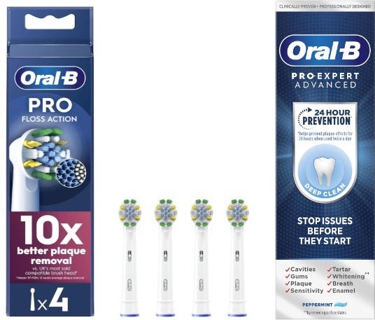Oral-B Advanced Clean vs Floss Action Toothbrush Heads | by Tina