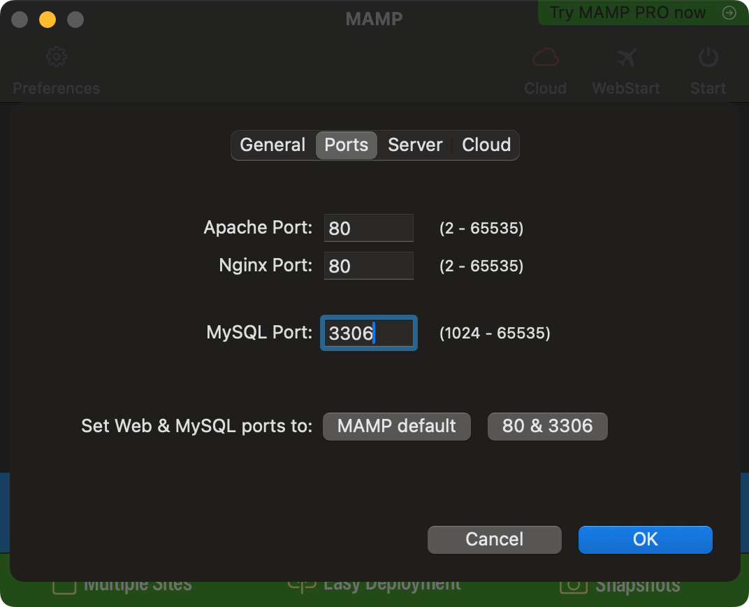 Tab Ports