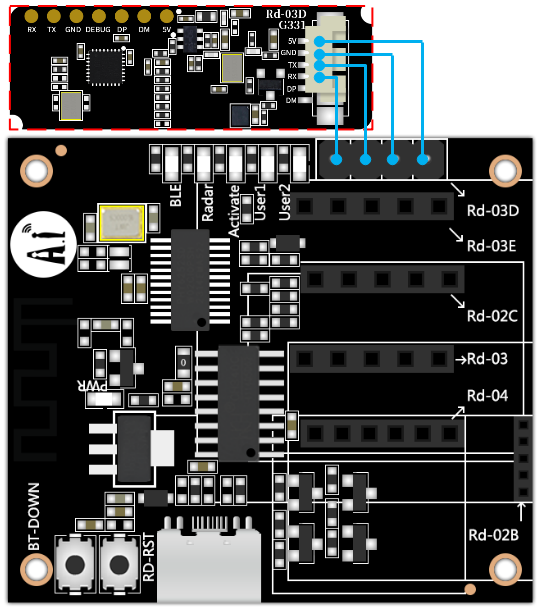 On Demand F342 AI-Thinker RD Kit Radar Test Board