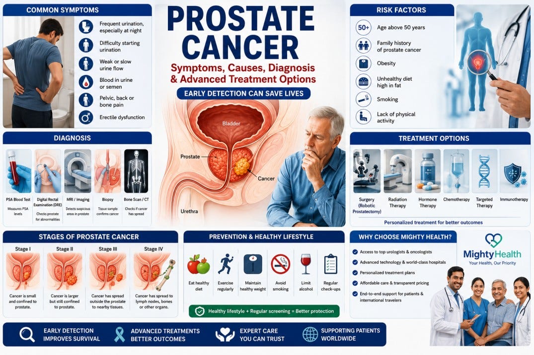 What Is Prostate Cancer? Symptoms, Causes, Diagnosis, and Advanced Treatment Options