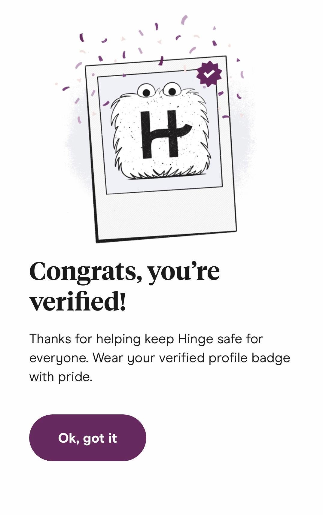 What does it mean to be verified on Hinge dating App? by Andrew