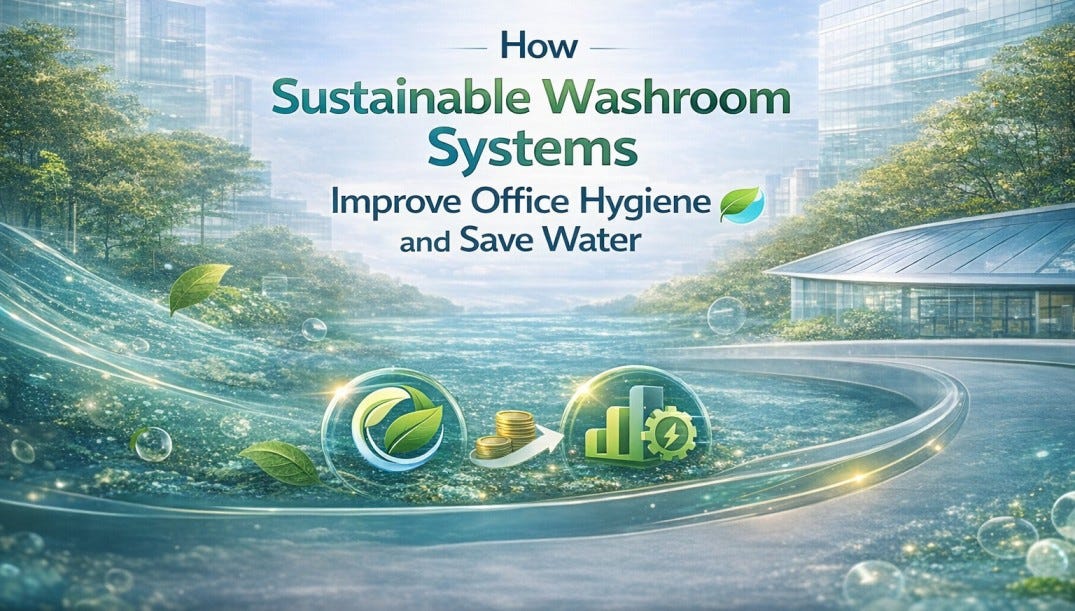 How Sustainable Washroom Systems Improve Office Hygiene and Save Water