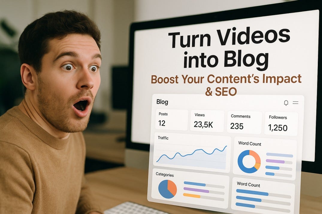 How to Turn Videos into Blog Posts? | Mr. Plan ₿ Publication