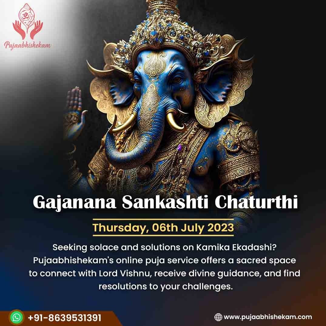 Hire Panditji for Gajanana Sankashti Chaturthi Puja Pujaabhishekam