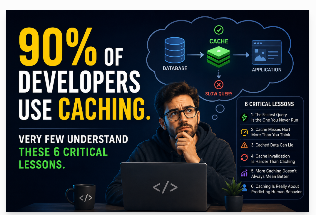 90% of developers use caching. Very few understand these six critical lessons.