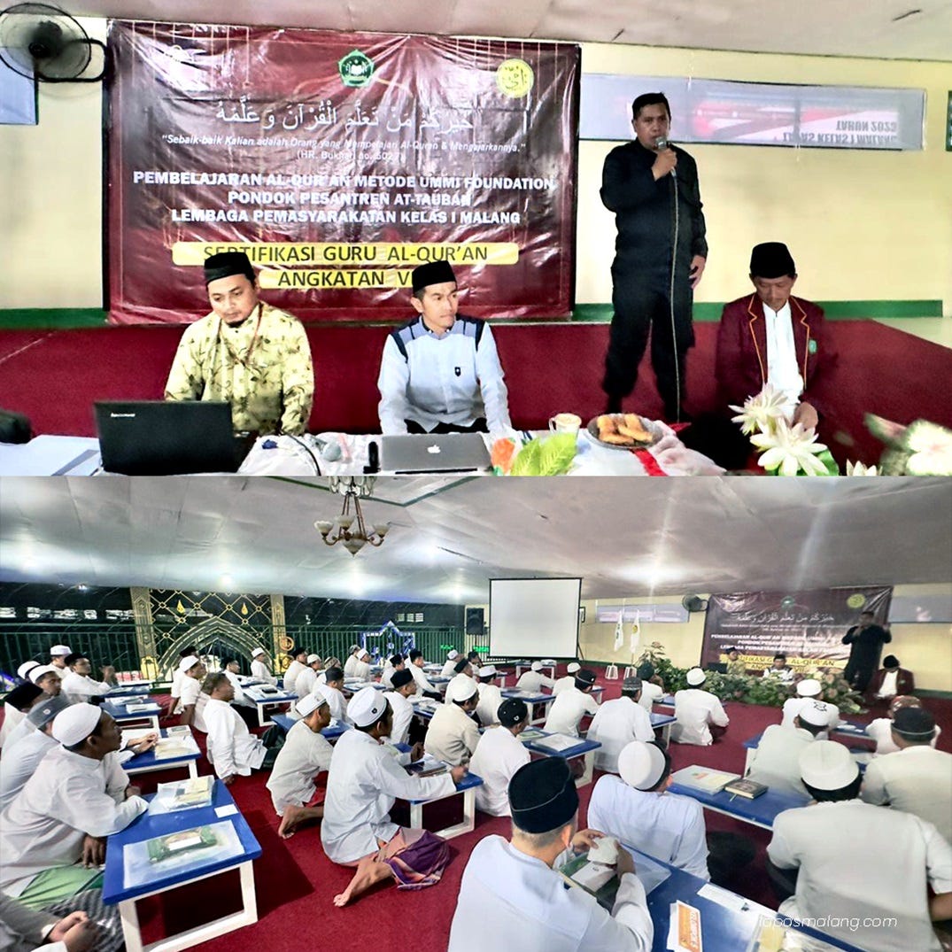 56 Wbp Lapas Kelas I Malang Lulus Sertifikasi Guru Al Quran Metode