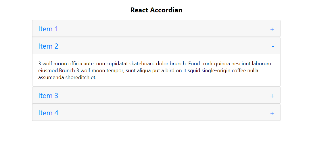 Creating a React Accordion — The easy way !! by Prem Das Medium