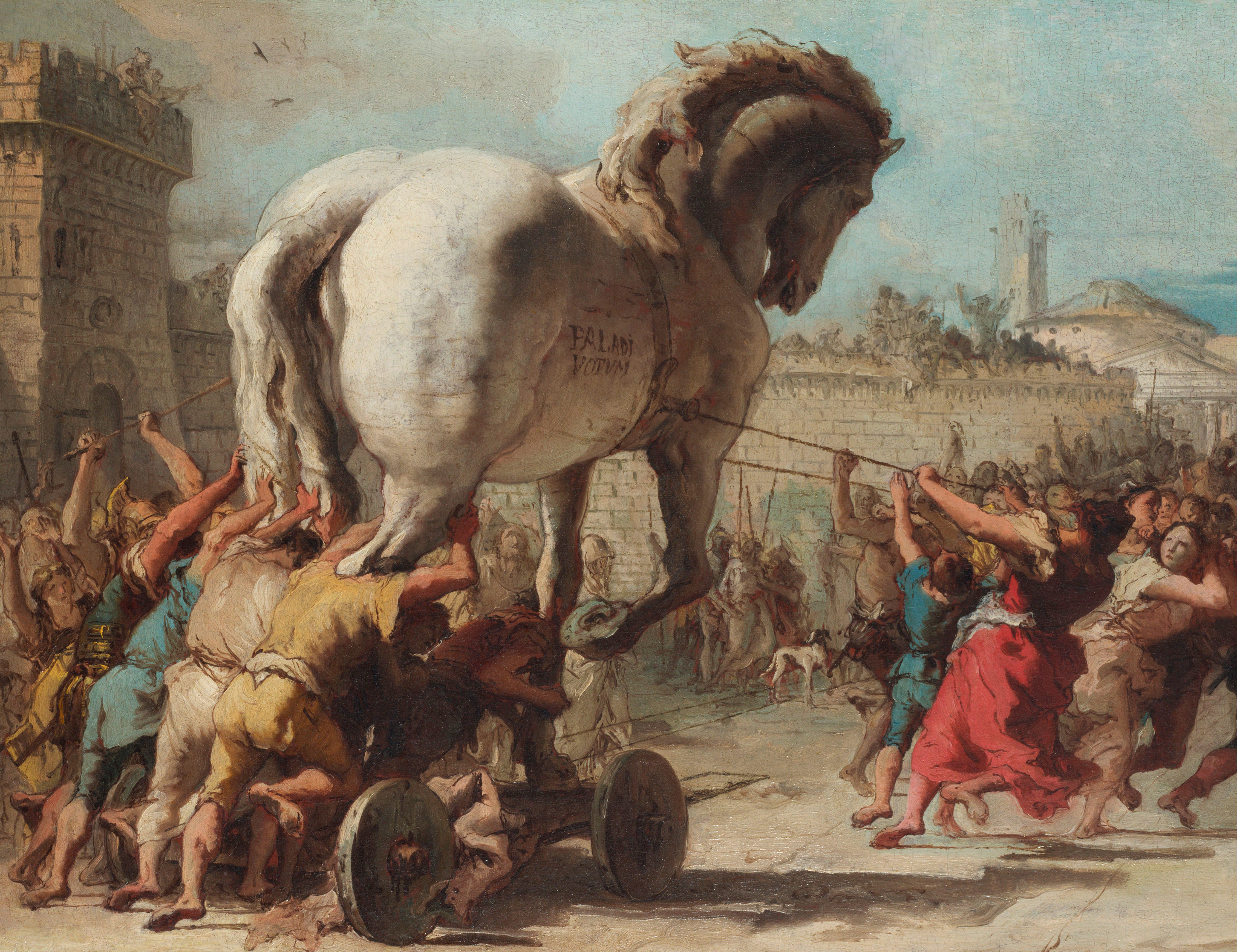 City of Troy Greek Mythology Travel Print Trojan Horse -  Norway