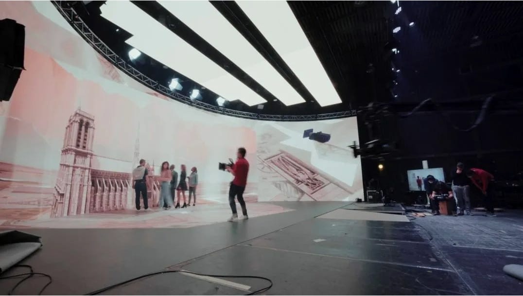 Create immersive corporate presentations using XR LED technology