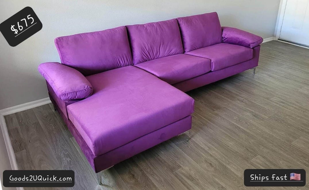 Get most stylish L shaped sectional sofa form web by Goods 2 U Quick