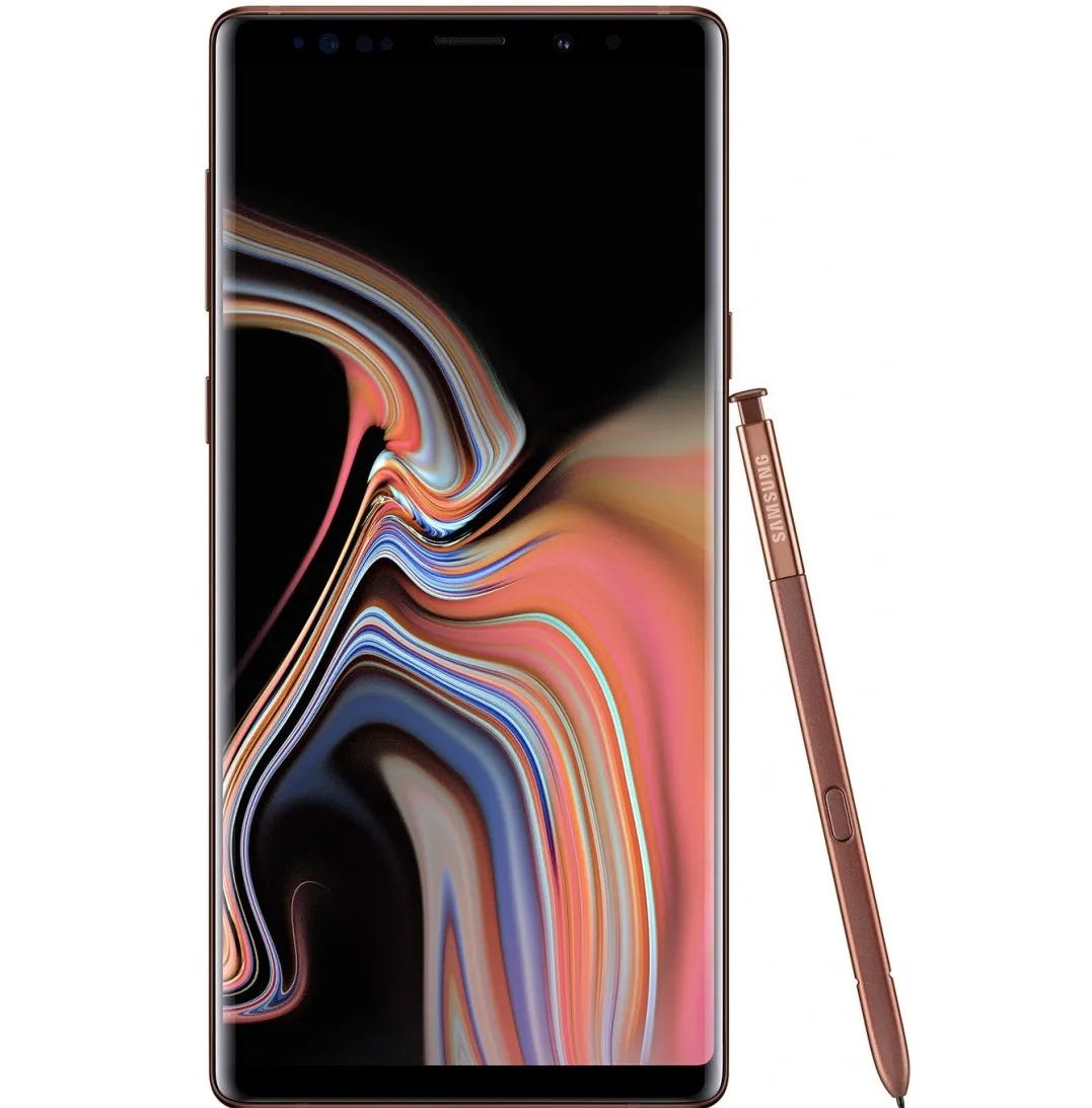 SAMSUNG GALAXY NOTE 9 (MIDNIGHT BLACK, 128 GB) (6 GB RAM) REFURBISHED