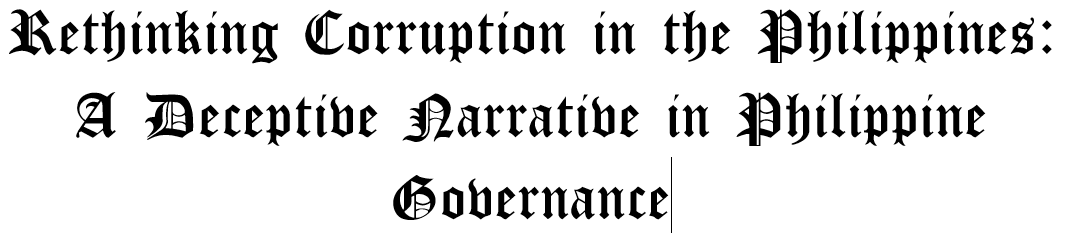 how to solve corruption in the philippines essay