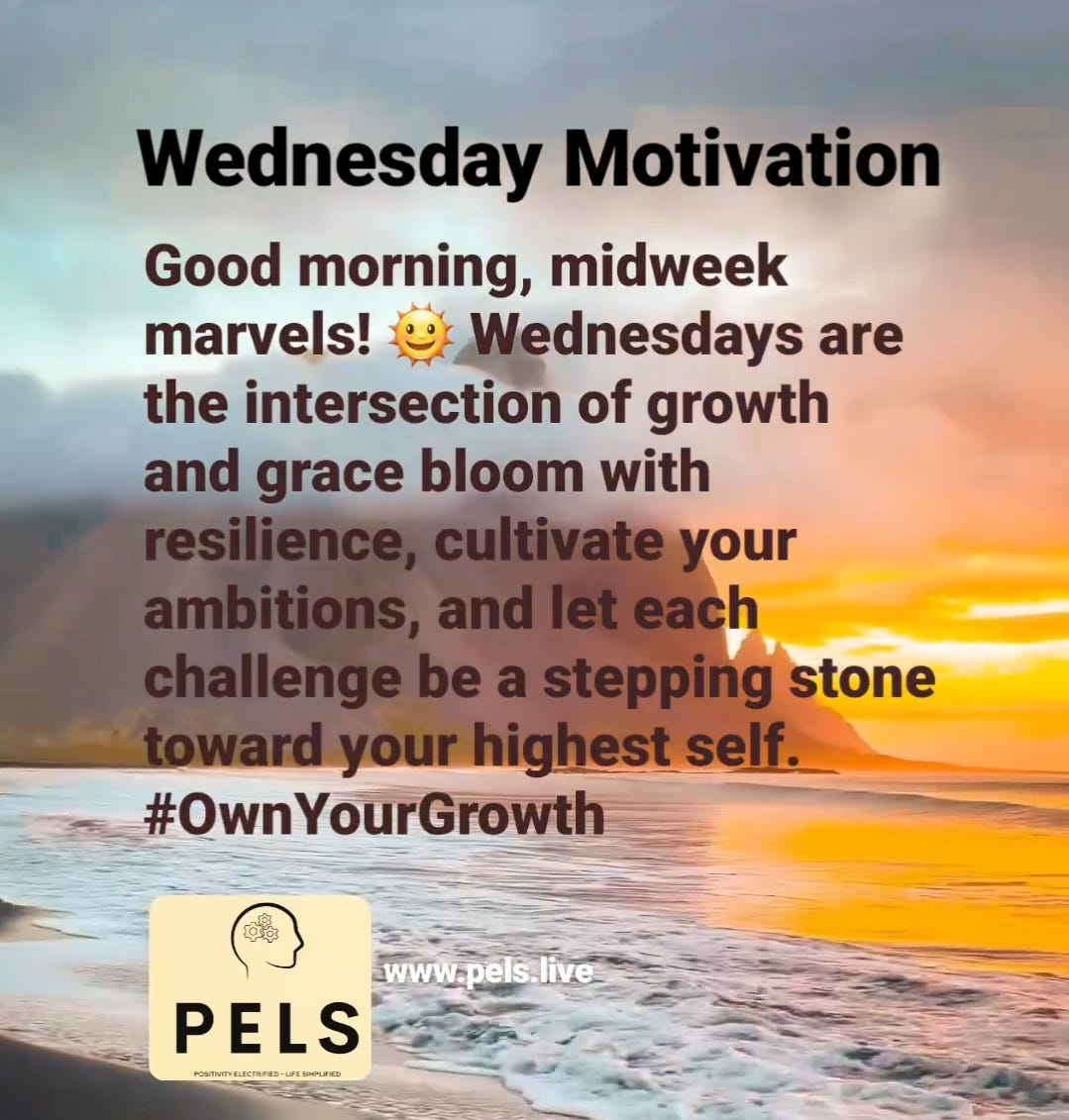 Wednesday Motivation - 201222 Good morning, midweek marvels! 🌞 ...