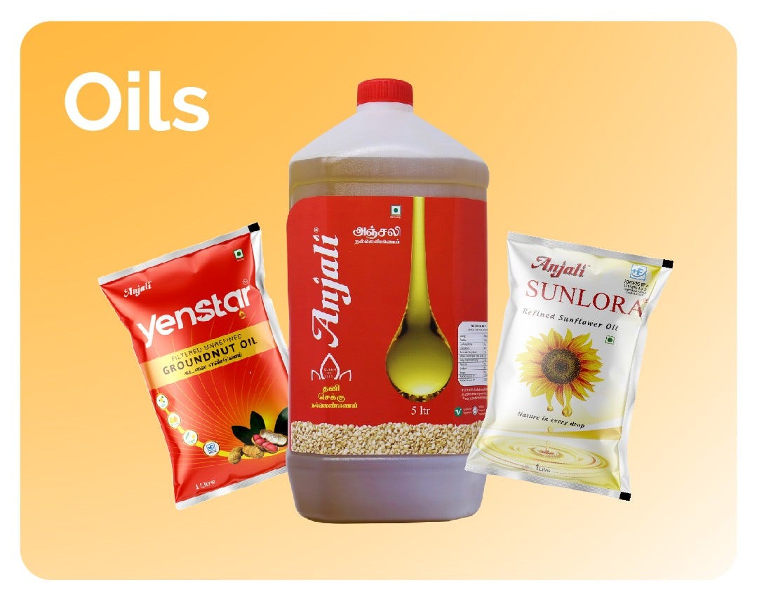 Choosing the Right Cooking Oil Groundnut Oil vs. Sunflower Oil by Anjali shopping Medium