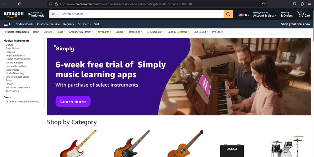 Amazon Musical Instruments (Simple Random Sampling) by Prayogi Adista