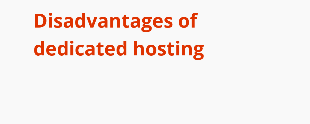 Disadvantages of dedicated hosting – Internet Stack – Medium