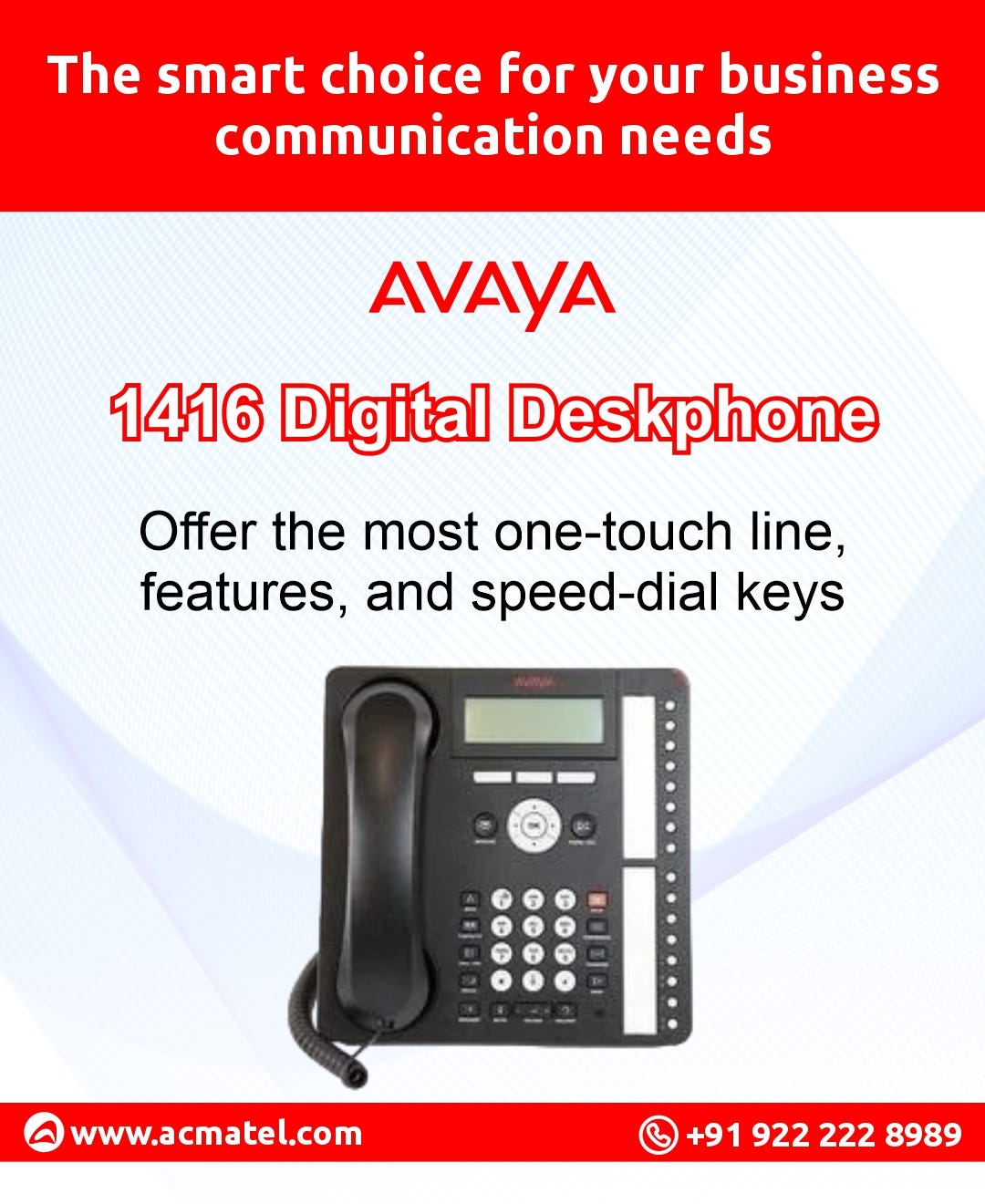 Avaya 1416 Digital Deskphone | by AcmaTel Communications Pvt Ltd. | Medium