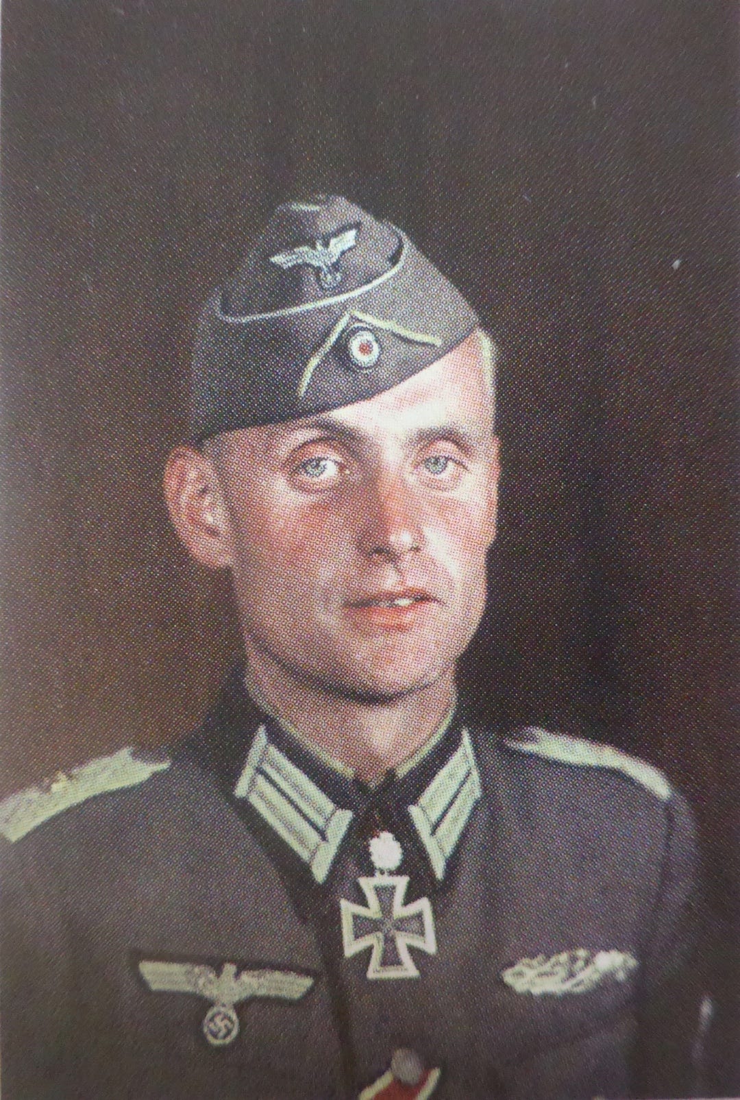 Commander of the 1st Battalion of the 27th Füsilier Regiment Major Heinz-Georg Lemma (1919–1974), 1944.