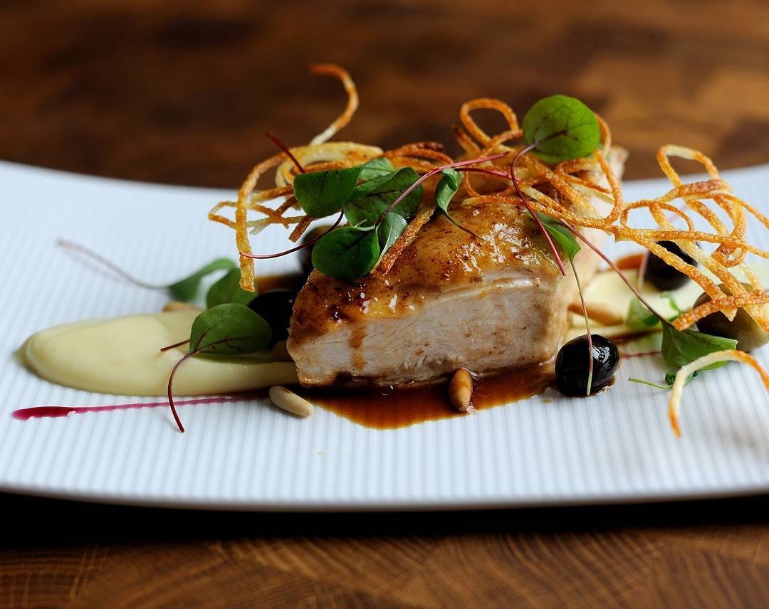 Ресторанные блюда из курицы