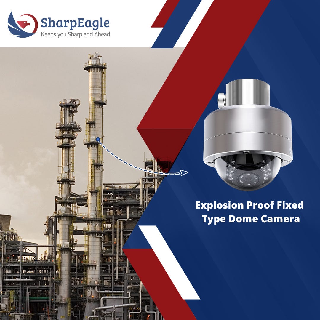 What makes an explosion-proof camera different from a regular camera?