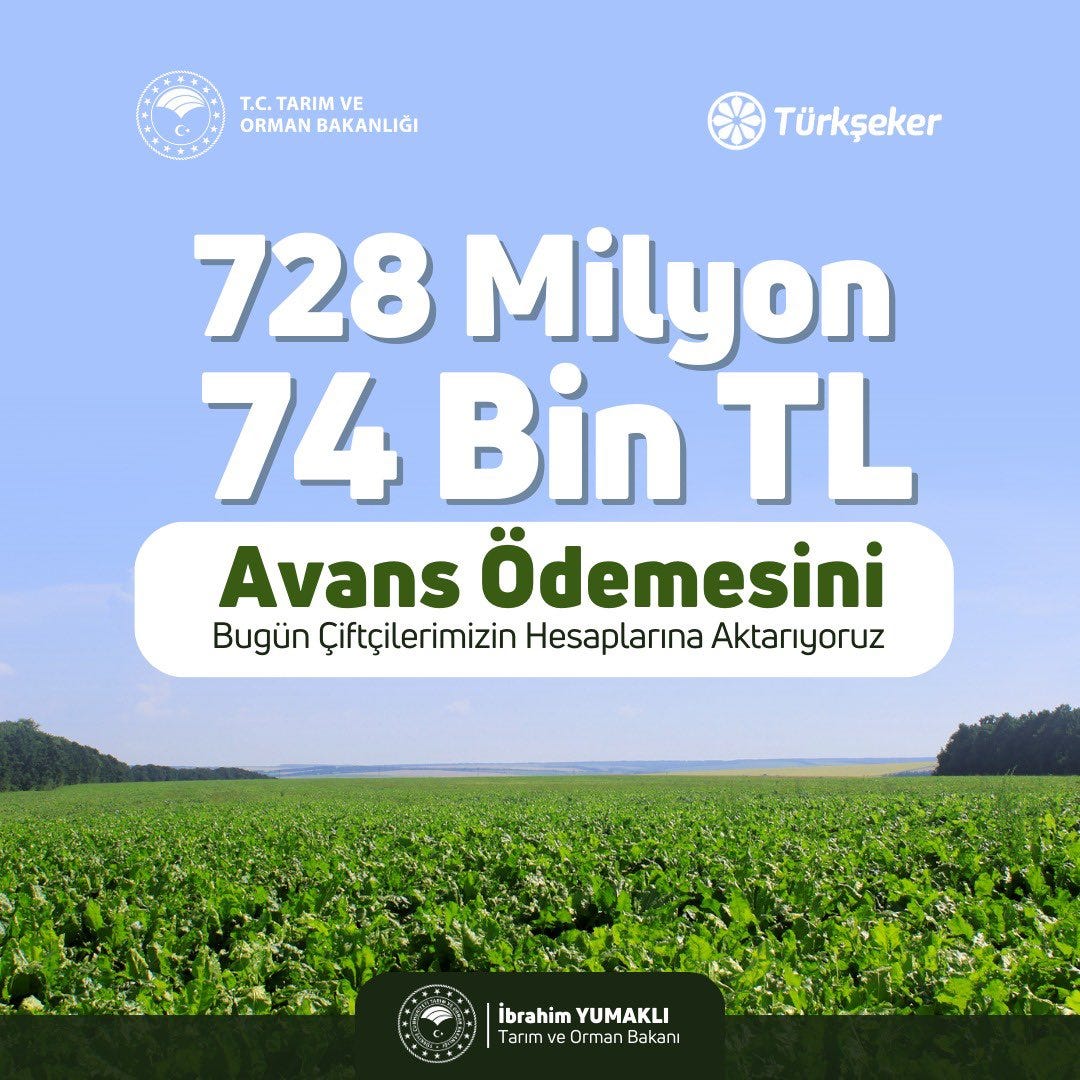 Pancar Üreticileri İçin 728 Milyon TL Yolda!