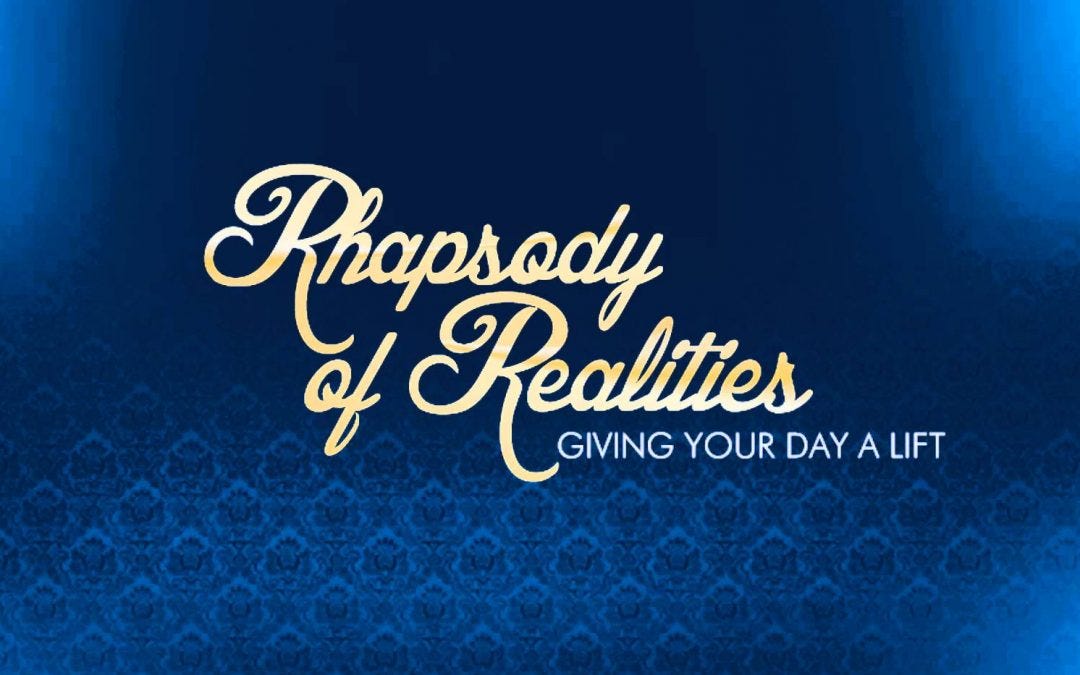 RHAPSODY OF REALITIES. Rhapsody of Realities daily devotional… | by  Michelle Iroele | Medium