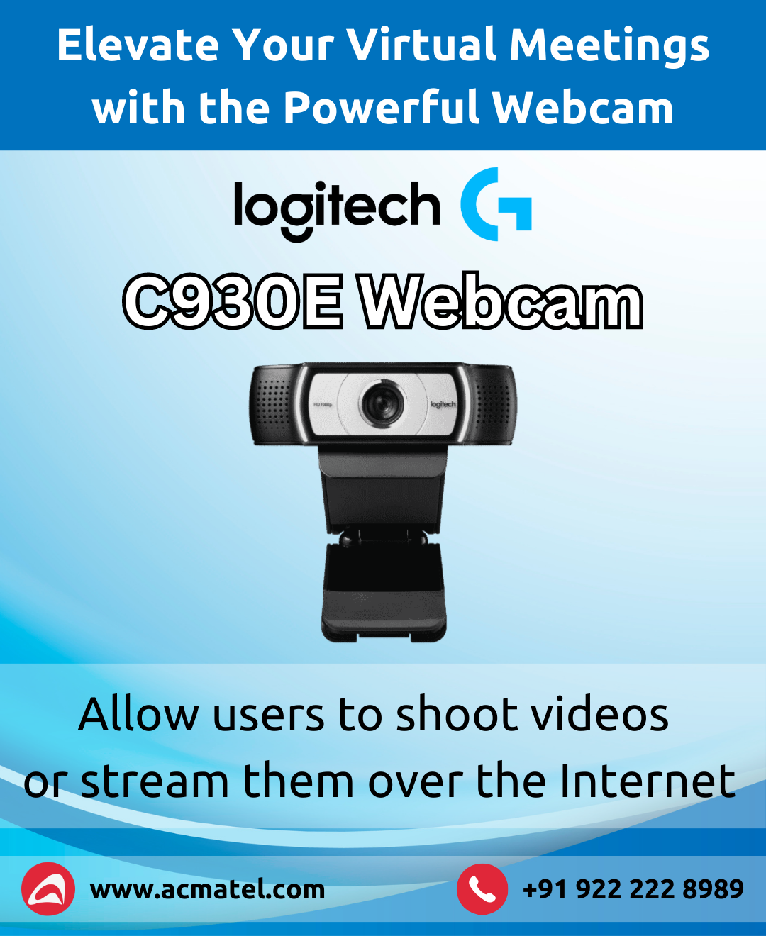 Fortryd sælger underkjole Logitech C930E Webcam | by AcmaTel Communications Pvt Ltd. | May, 2023 |  Medium