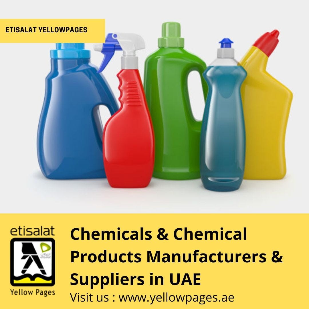 Chemicals & Chemical Products Manufacturers & Suppliers in UAE