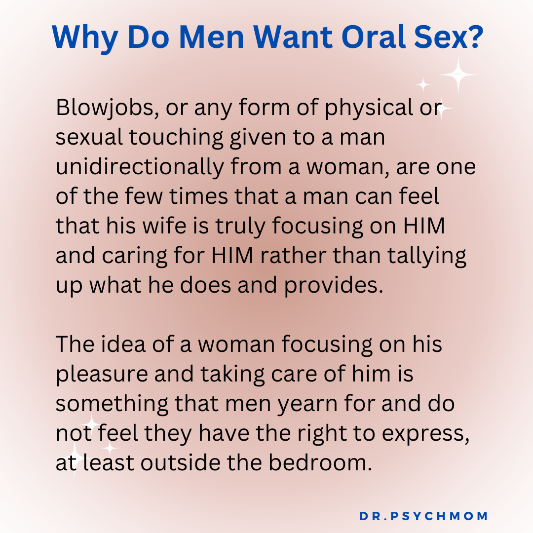 Why Men Want Oral Sex. Listen to my most popular podcast… | by Dr. Samantha  Rodman Whiten (Dr. Psych Mom) | May, 2024 | Medium