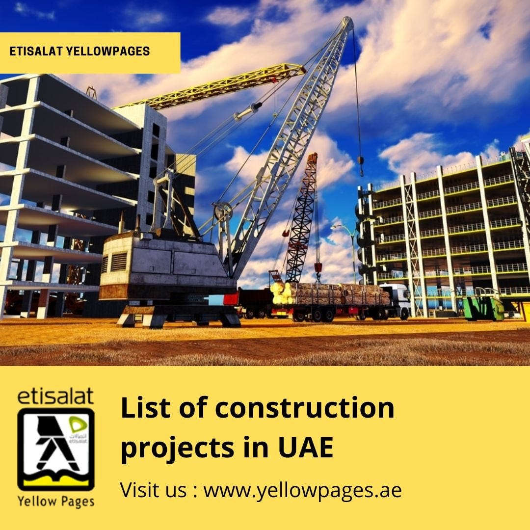 List Of Construction Projects In UAE Ammysingh Medium