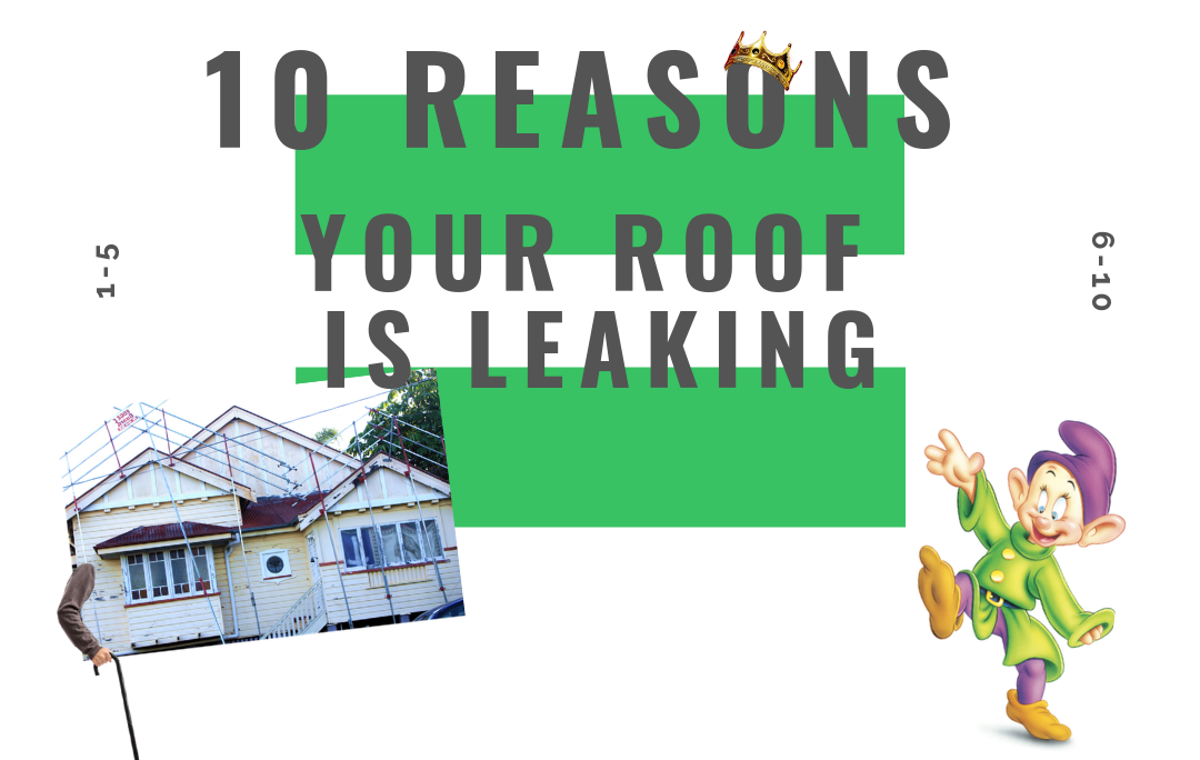 “Why is my roof leaking?” 10 POSSIBLE CAUSES OF A LEAKY ROOF by