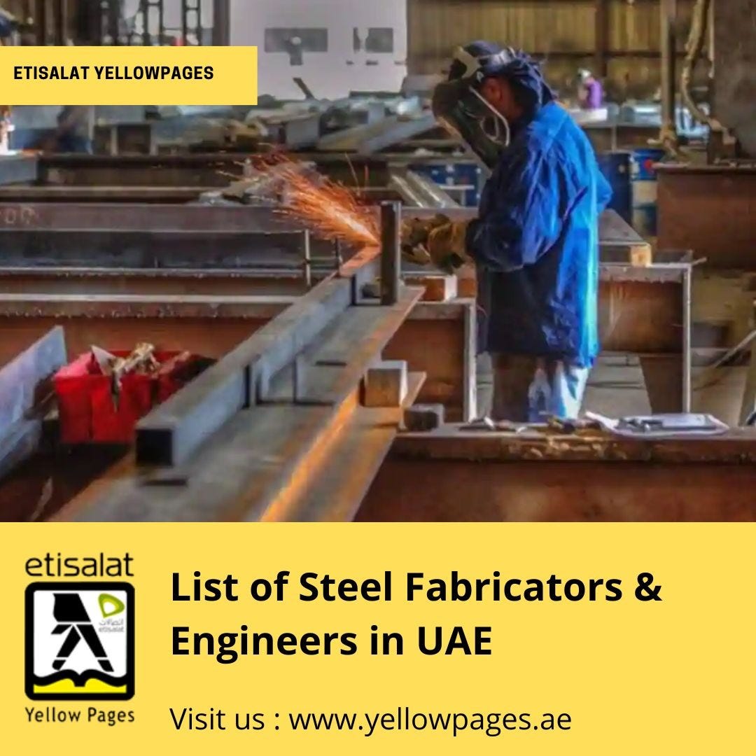 List of Steel Fabricators & Engineers in UAE Junied Khan Medium