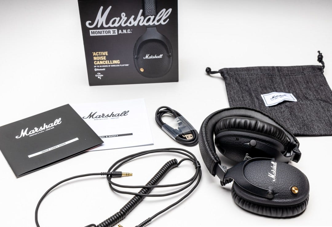 Marshall Monitor II Active Noise Cancelling BLUETOOTH Headphones REVIEW |  MacSources | by MacSources | Medium