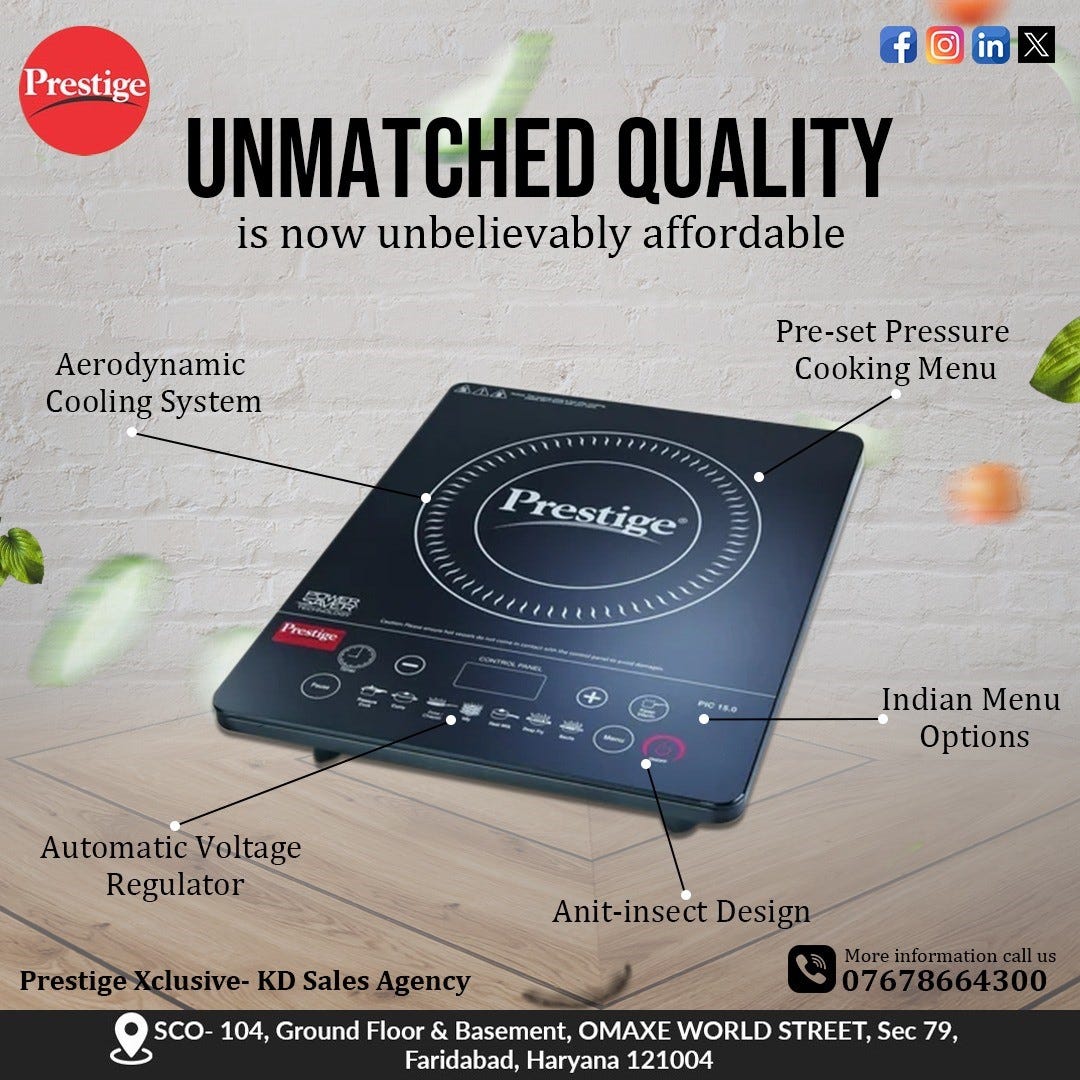 Induction Near Faridabad Prestige Xclusive KD Sales Agency by