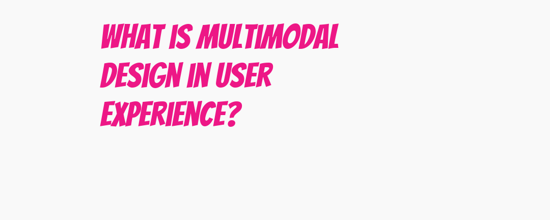 Designing user experiences that incorporate multiple input and output ...