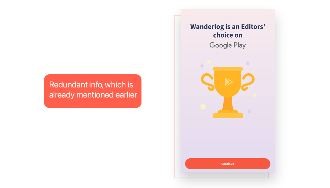 Wanderlog onboarding friction