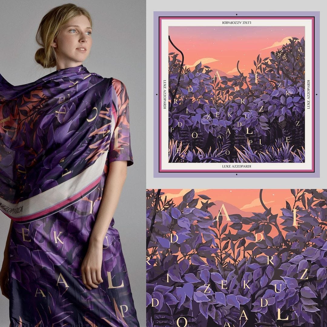 Philip Sultana’s work for Earth Garden Festival 2024 (left) and one of his collaborations with Luke Azzopardi (right)